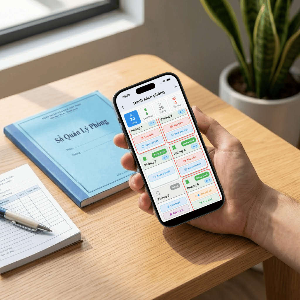 Nhà trọ số – Giao diện ứng dụng